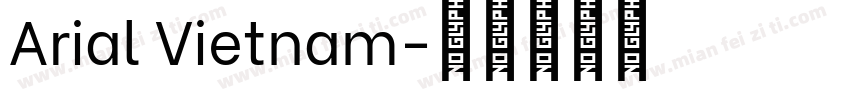 Arial Vietnam字体转换